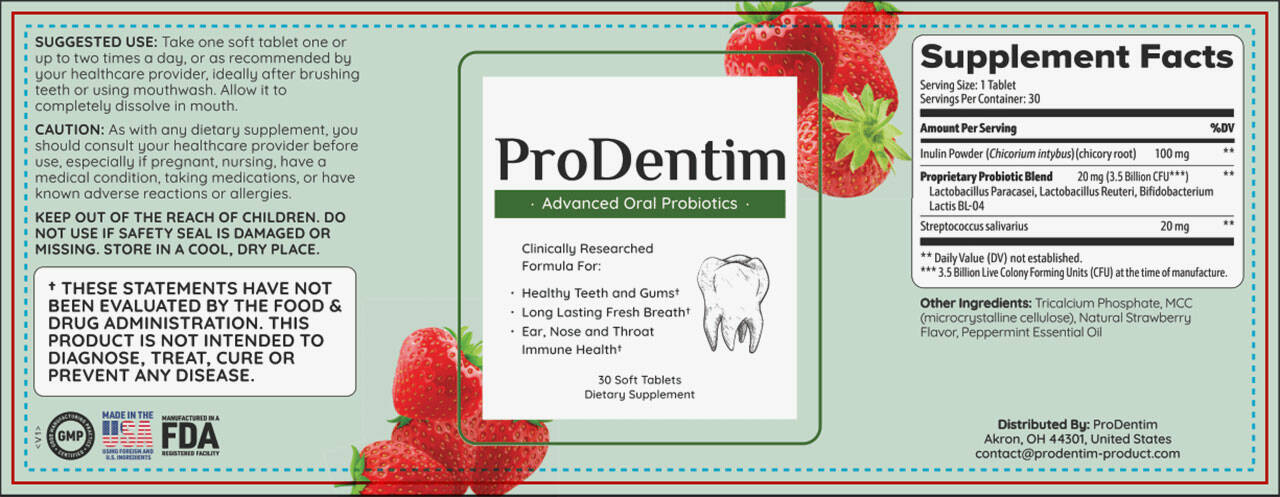 ProDentim Dental Supplement Facts
